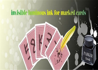 Encre invisible lumineuse de cartes de jeu avec un stylo de marqueur pour faire les plate-formes marquées