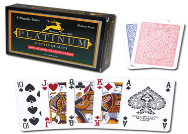 Cartes de fraude marquées de tisonnier de paquets de cartes de jeu d'encre invisible d'acétate de Modiano